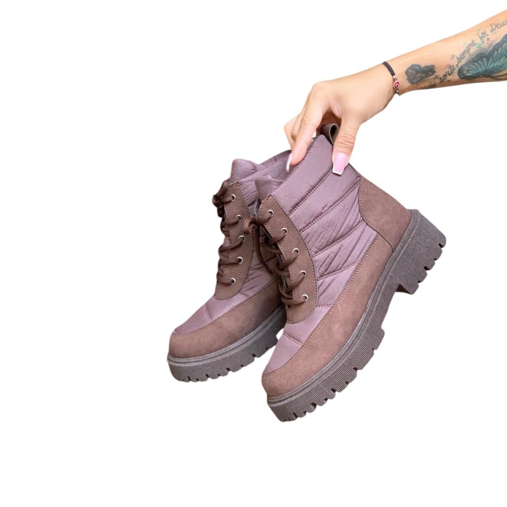 BOTIN MUJER CASUAL 2086-53 IMPERMIABLE COLOR CHOCOLATE - 2