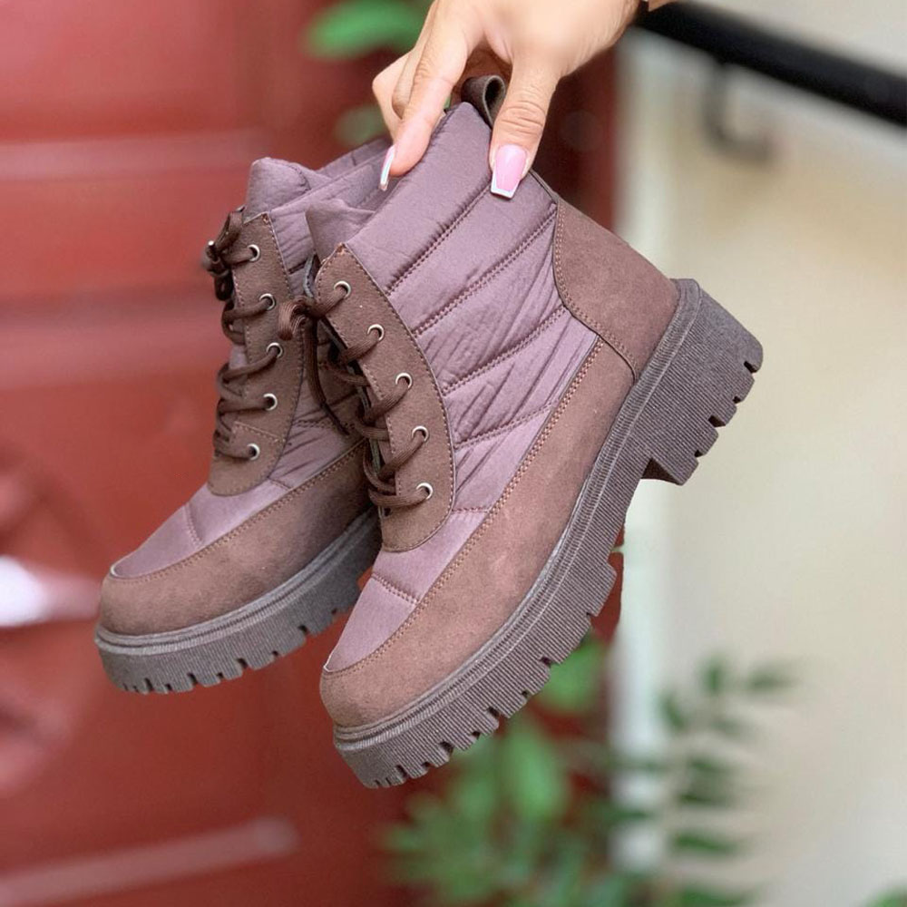 BOTIN MUJER CASUAL 2086-53 IMPERMIABLE COLOR CHOCOLATE - 4