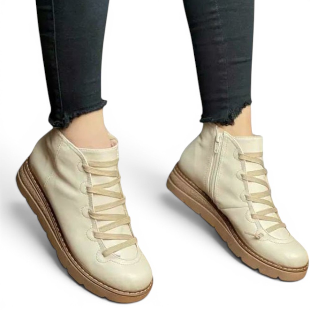 BOTIN MUJER CASUAL 2086-50 FERRI REVELDE COLOR HUESO - 2