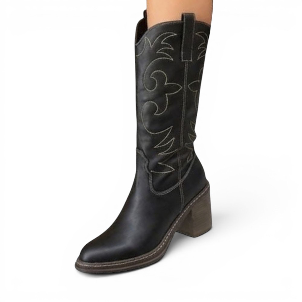BOTA LARGA MUJER 2086-78 TACO 7 TEXANA COLOR CARAMELO - 1