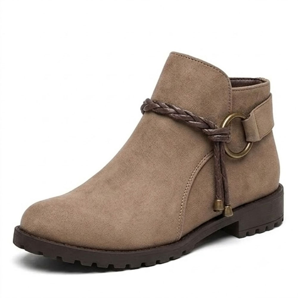 BOTIN MUJER 2086-50 VAQUERITA TACO 2 COLOR BEIGE - 1