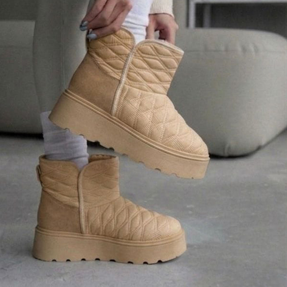 BOTIN MUJER PANTUBOTAS 2086-50 TACO 5 COLOR BEIGE - 2