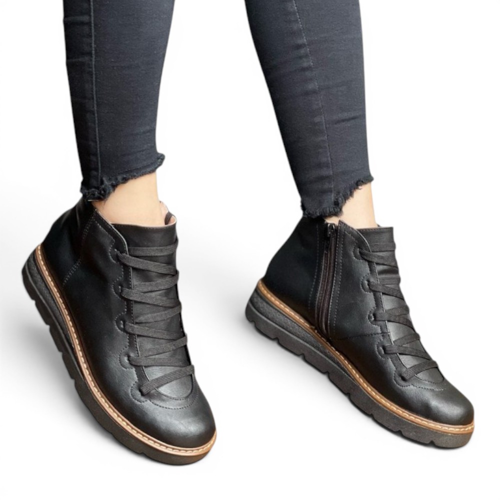 BOTIN MUJER CASUAL 2086-50 FERRI REVELDE COLOR NEGRO - 2
