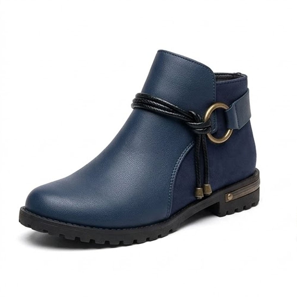 BOTIN MUJER 2086-50 VAQUERITA TACO 2 COLOR AZUL - 1