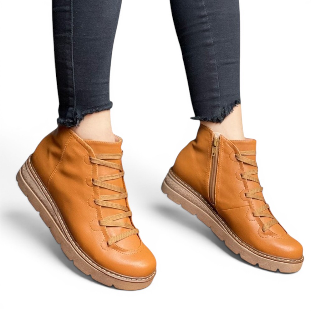 BOTIN MUJER CASUAL 2086-50 FERRI REVELDE COLOR CARAMELO - 2