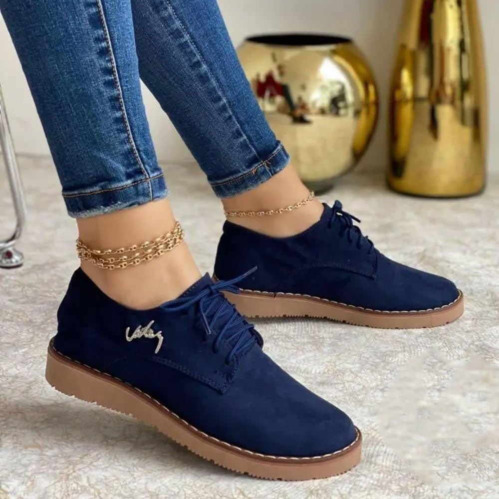 ZAPATO 2086-48 GAMUZA OX-FORD AZUL - 2