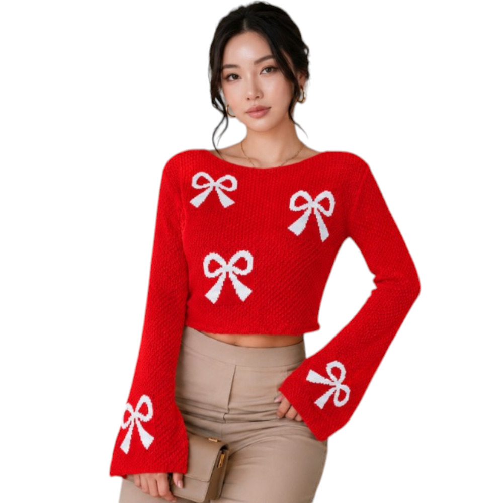 POLO MUJER LAZO MALLA DOM464G-18 HILO TACTO ALGODON COLOR ROJO - 1