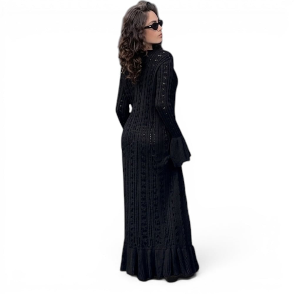CAPA MAXI MUJER BRA127C-45 MULTIUSO HILO TACTO ALGODON COLOR NEGRO - 4