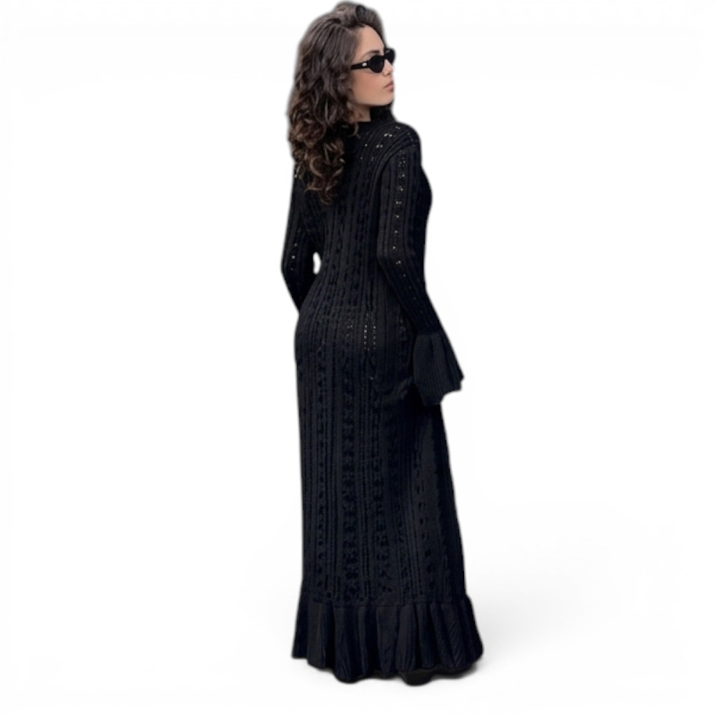 CAPA MAXI MUJER BRA127C-45 MULTIUSO HILO TACTO ALGODON COLOR NEGRO - 4