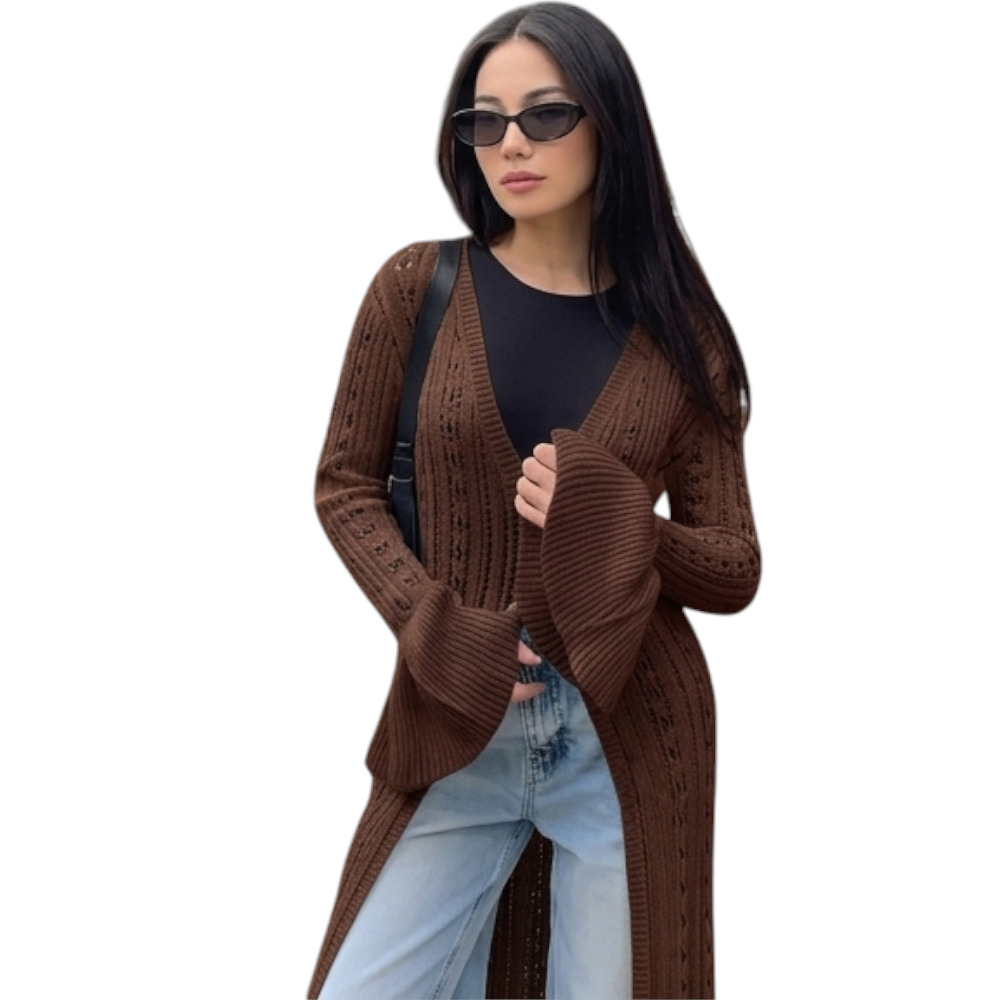 CAPA MAXI MUJER BRA127C-45 MULTIUSO HILO TACTO ALGODON COLOR CHOCOLATE - 5