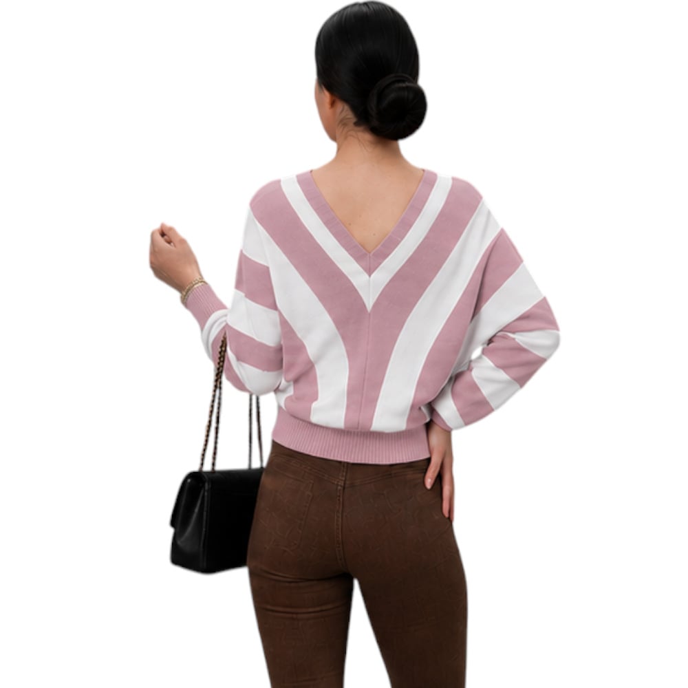 SUETER MUJER CASUAL MAD272G-25 ZAFIRO V HILO TACTO ALGODON COLOR OLIVO - 2
