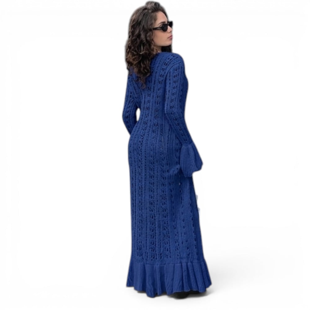 CAPA MAXI MUJER BRA127C-45 MULTIUSO HILO TACTO ALGODON COLOR AZUL GRAFITO - 5