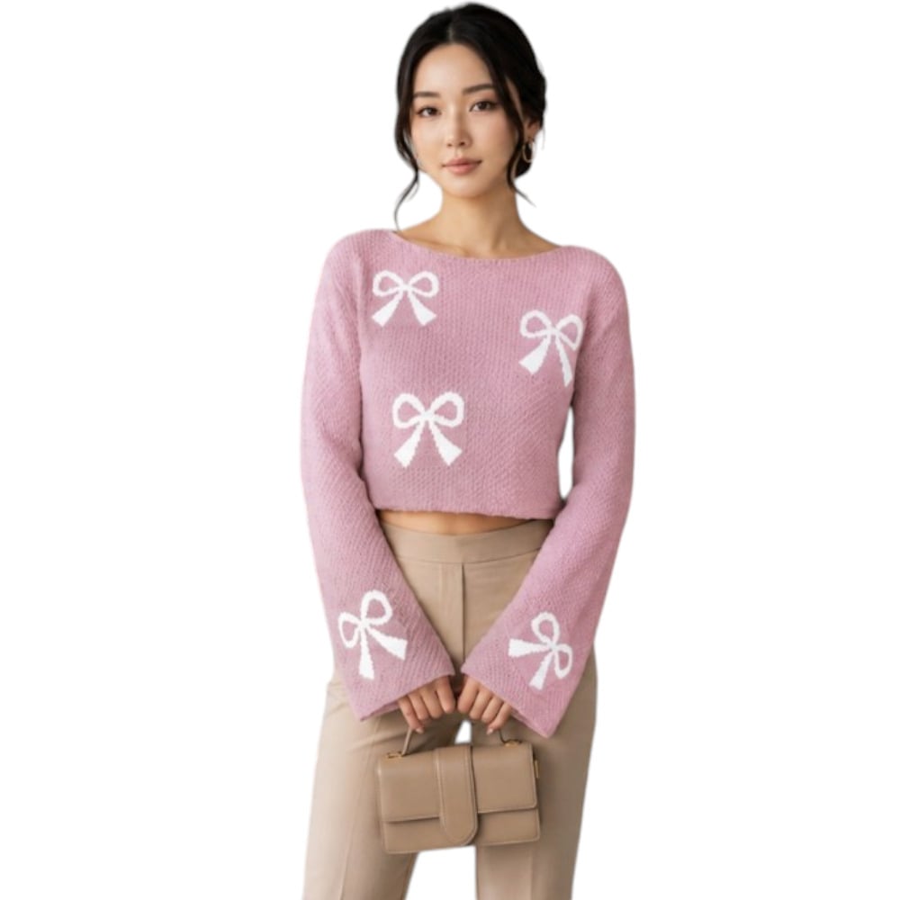 POLO MUJER LAZO MALLA DOM464G-18 HILO TACTO ALGODON COLOR API - 1