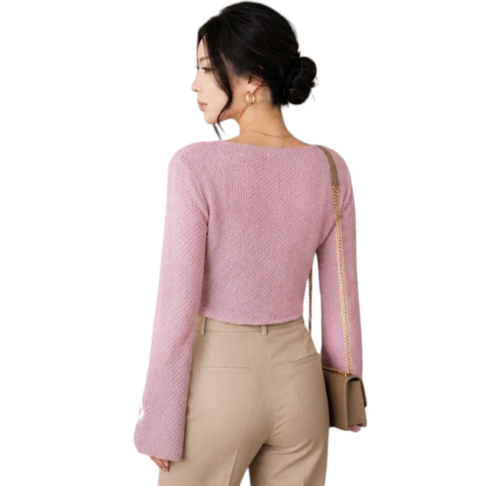 POLO MUJER LAZO MALLA DOM464G-18 HILO TACTO ALGODON COLOR API - 2
