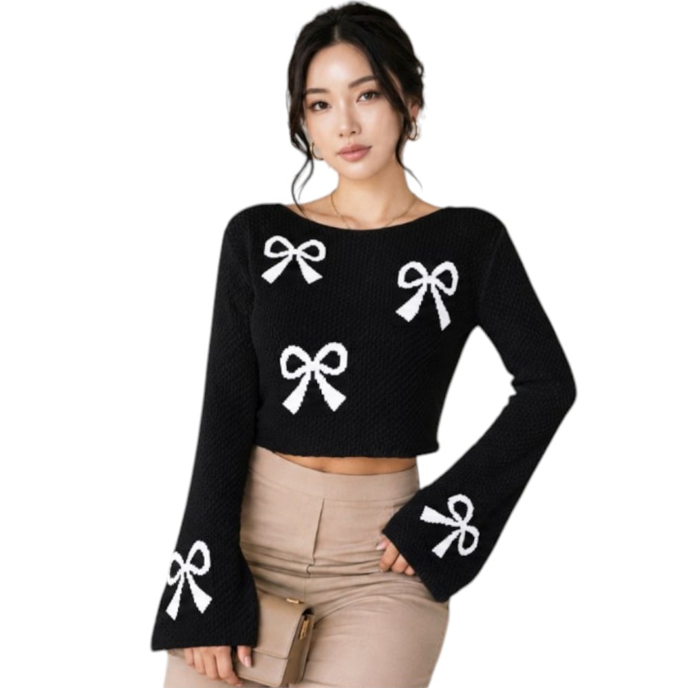 POLO MUJER LAZO MALLA DOM464G-18 HILO TACTO ALGODON COLOR NEGRO - 1