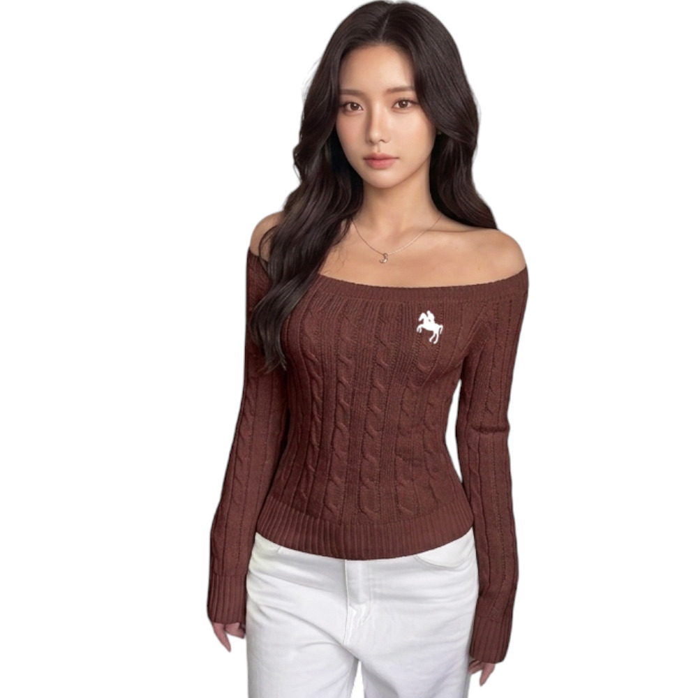 SUETER MUJER HOJAL POTRA ROXY-24 HILO CASIMIR COLOR CHOCOLATE - 3