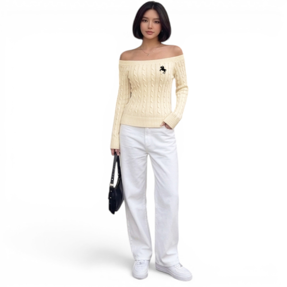 SUETER MUJER HOJAL POTRA ROXY-24 HILO CASIMIR COLOR CRUDO - 4