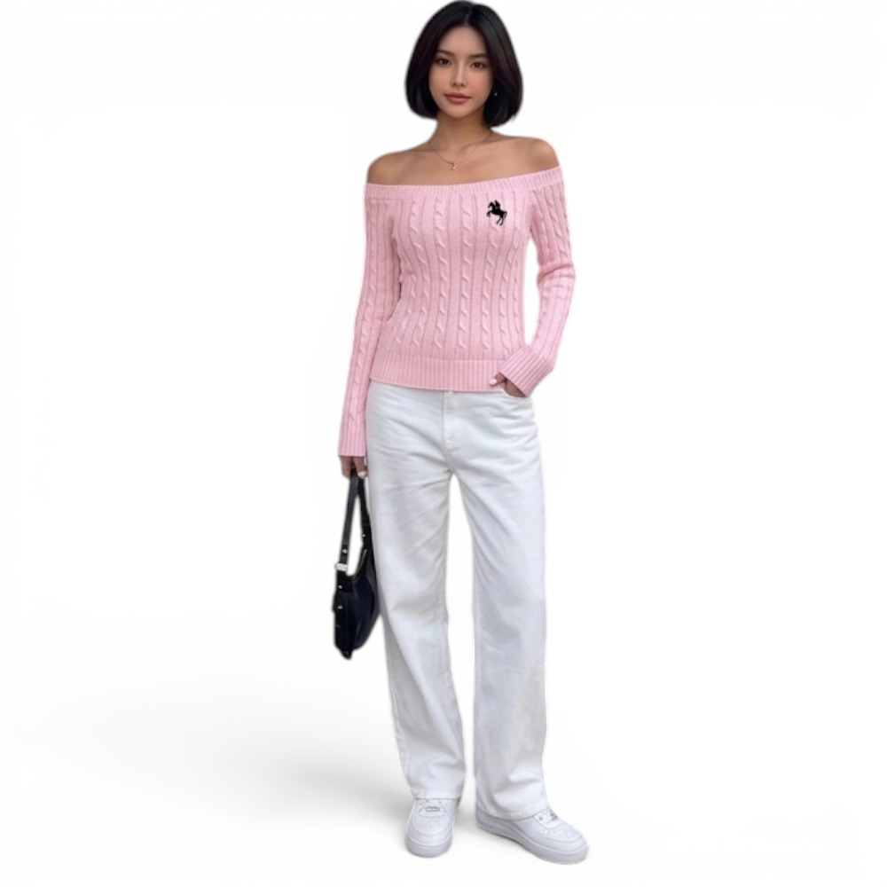 SUETER MUJER HOJAL POTRA ROXY-24 HILO CASIMIR COLOR ROSADO - 4