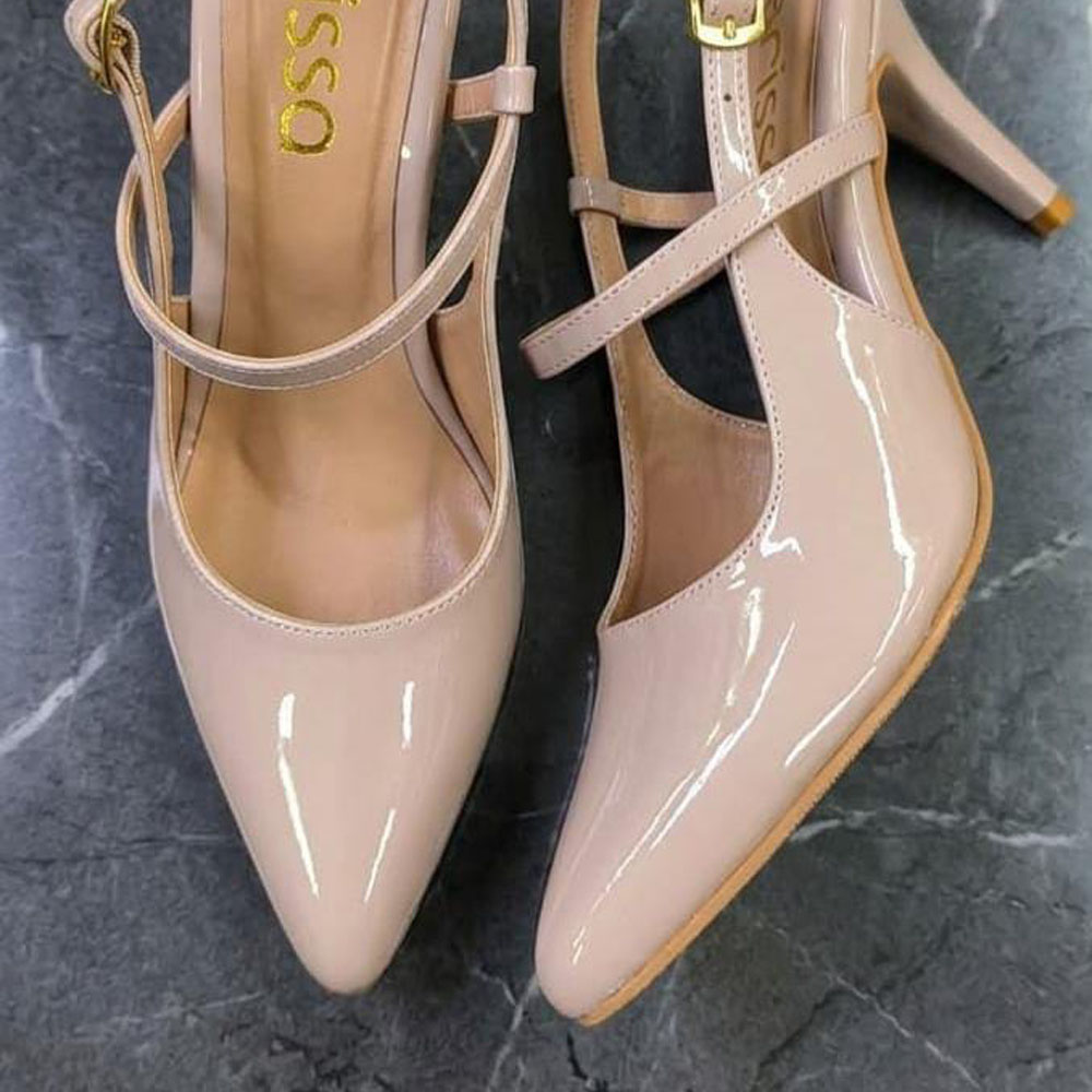 STILETO CASUAL 2086-60 TACO 7 PLANTA REPUJADA COLOR NUDE - 3