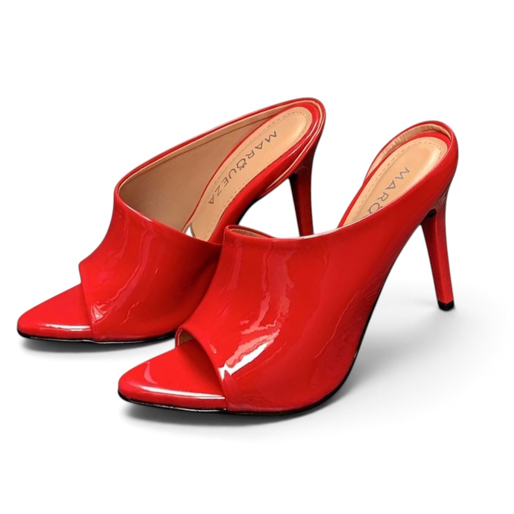 ZUECO MUJER CHAROL 2086-65 TACO 9 COLOR ROJO - 1
