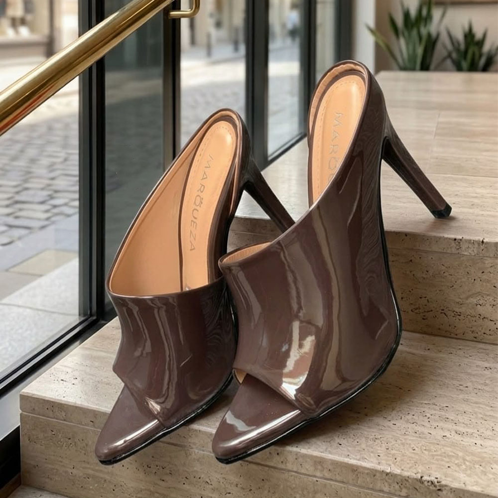 ZUECO MUJER CHAROL 2086-65 TACO 9 COLOR CHOCOLATE - 2