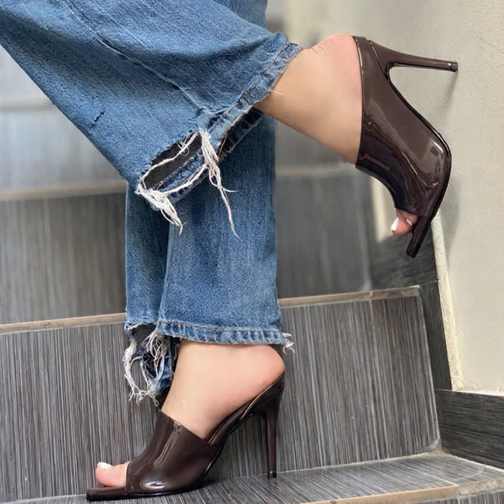 ZUECO MUJER CHAROL 2086-65 TACO 9 COLOR CHOCOLATE - 3