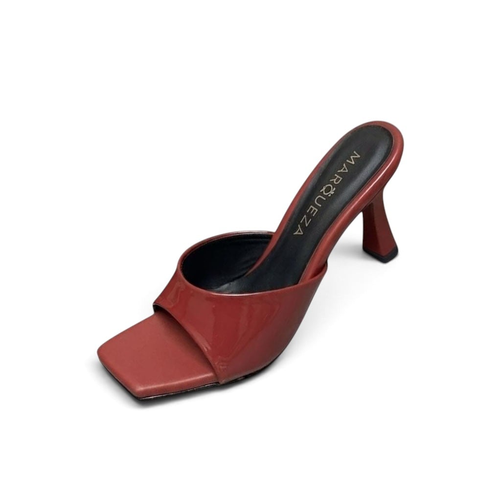 ZUECO MUJER REYNA ELEGANTE 2086-58 TACO 7 CHAROL COLOR ROJO - 1