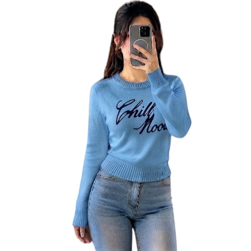 CHOMPA MUJER CASUAL CHILL DOM464-22 CASHIMIR COLOR ACERO - 1