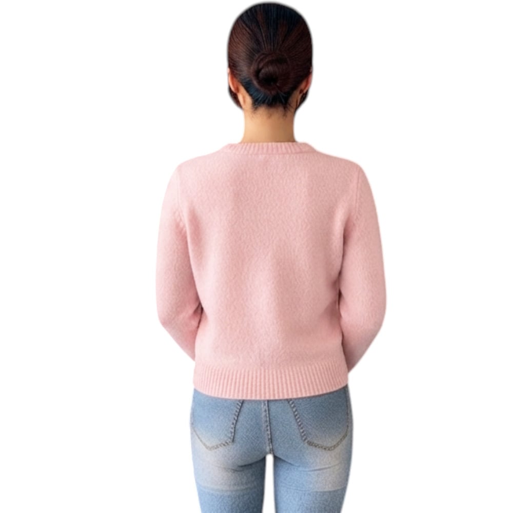 CHOMPA MUJER CASUAL CHILL DOM464-22 CASHIMIR COLOR ROSADO - 2