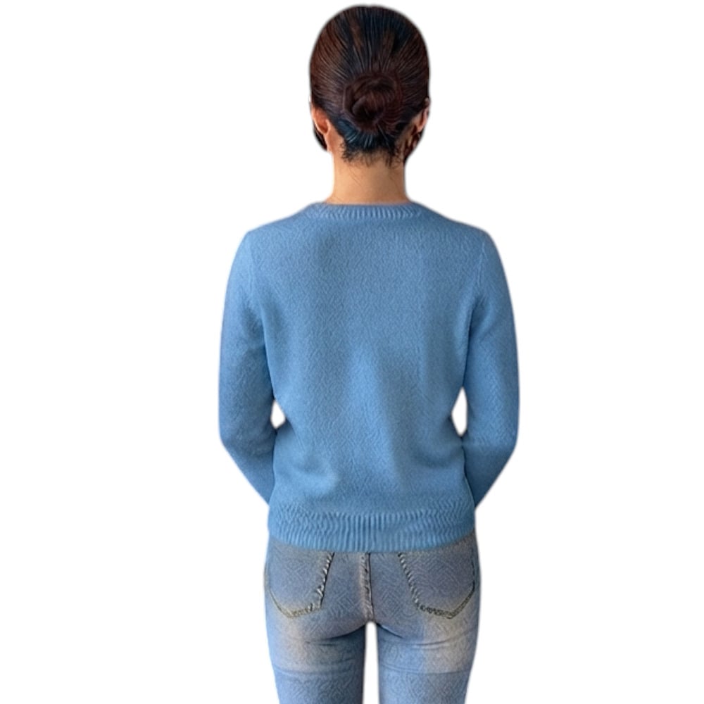 CHOMPA MUJER CASUAL CHILL DOM464-22 CASHIMIR COLOR ACERO - 2