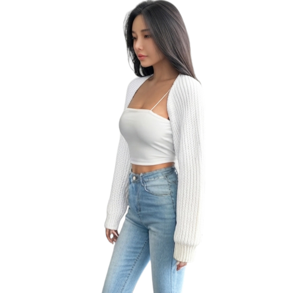 MANGA MUJER COREANA DOM464-18 DRALOM COLOR PERLA - 3