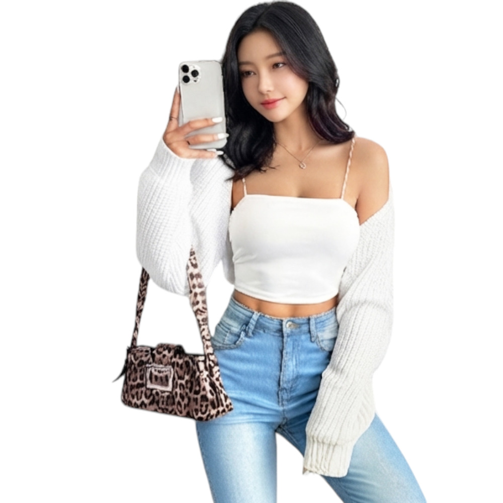 MANGA MUJER COREANA DOM464-18 DRALOM COLOR PERLA - 4