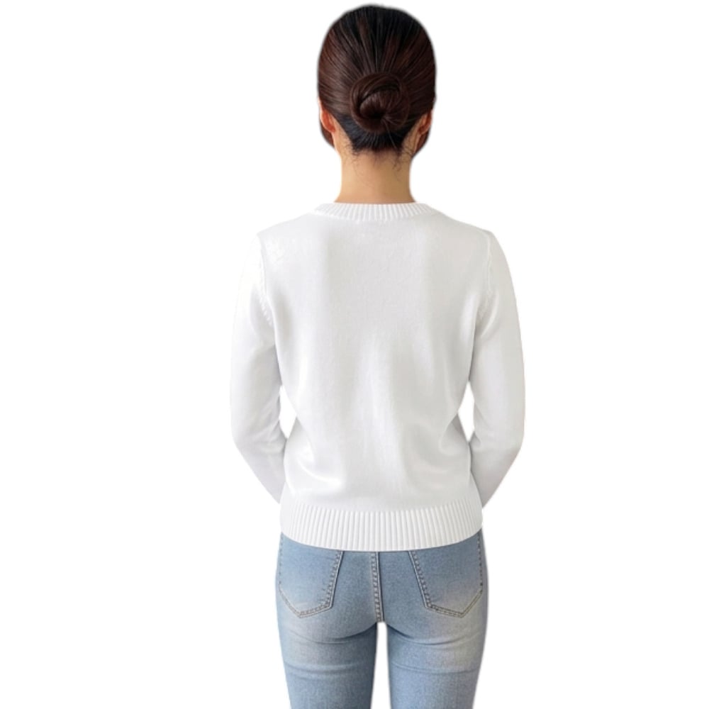 CHOMPA MUJER CASUAL CHILL DOM464-22 CASHIMIR COLOR PERLA - 2