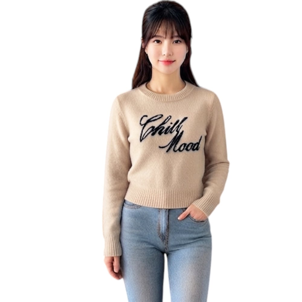CHOMPA MUJER CASUAL CHILL DOM464-22 CASHIMIR COLOR BEIGE - 1