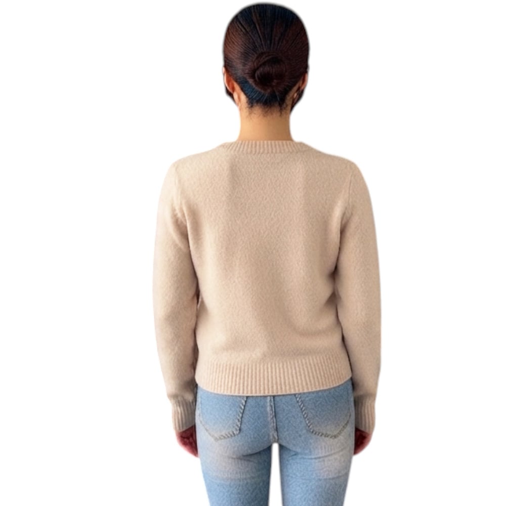 CHOMPA MUJER CASUAL CHILL DOM464-22 CASHIMIR COLOR BEIGE - 2
