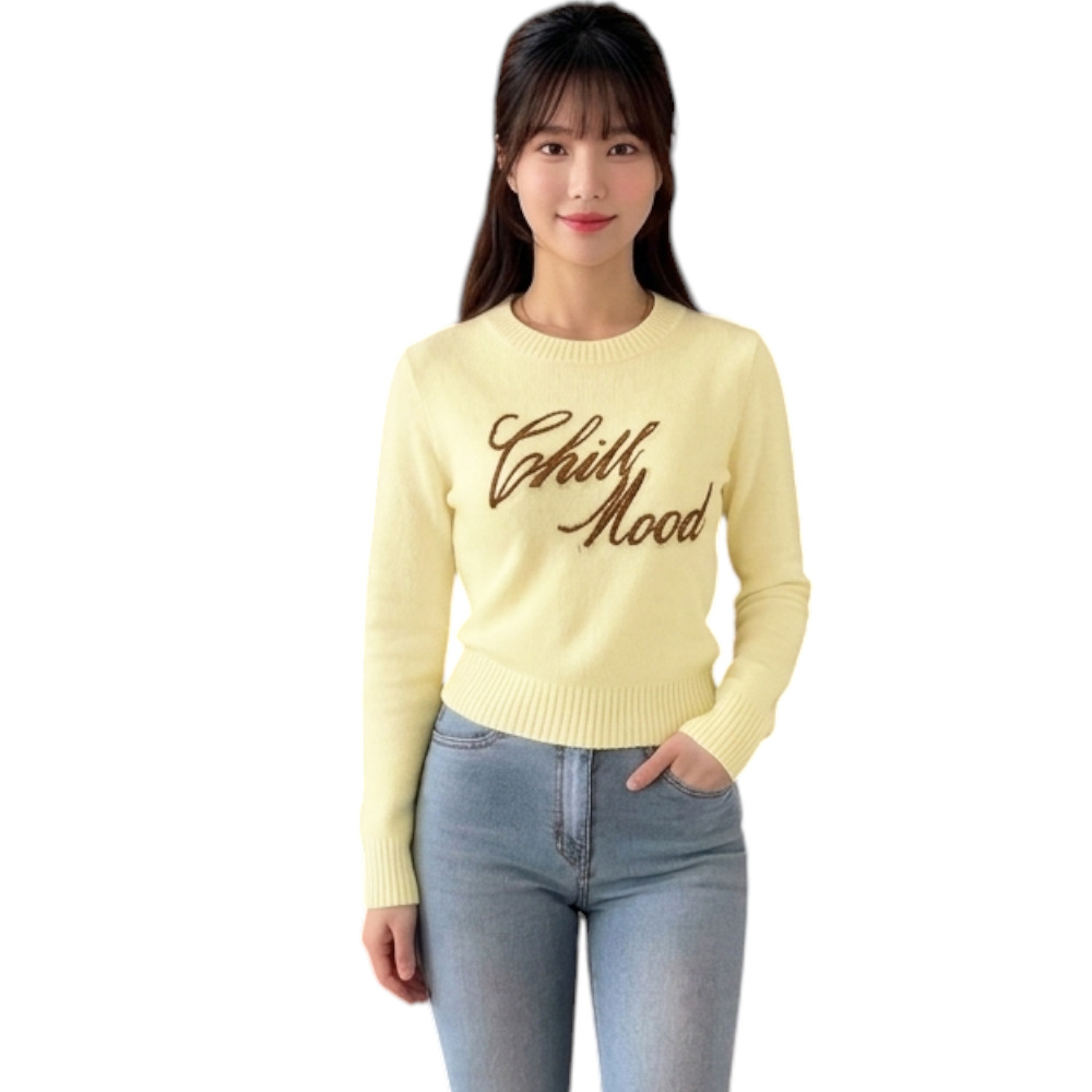 CHOMPA MUJER CASUAL CHILL DOM464-22 CASHIMIR COLOR AMARILLO - 1