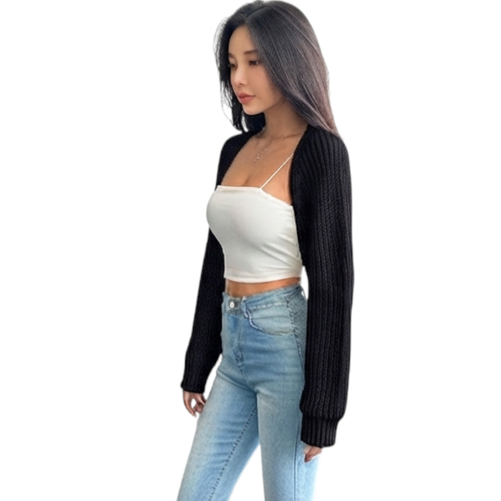 MANGA MUJER COREANA DOM464-18 DRALOM COLOR NEGRO - 3