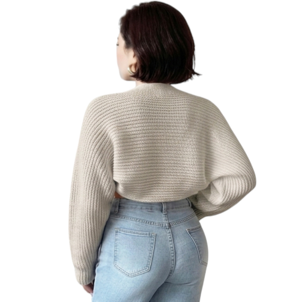 MANGA MUJER COREANA DOM464-18 DRALOM COLOR BEIGE - 2