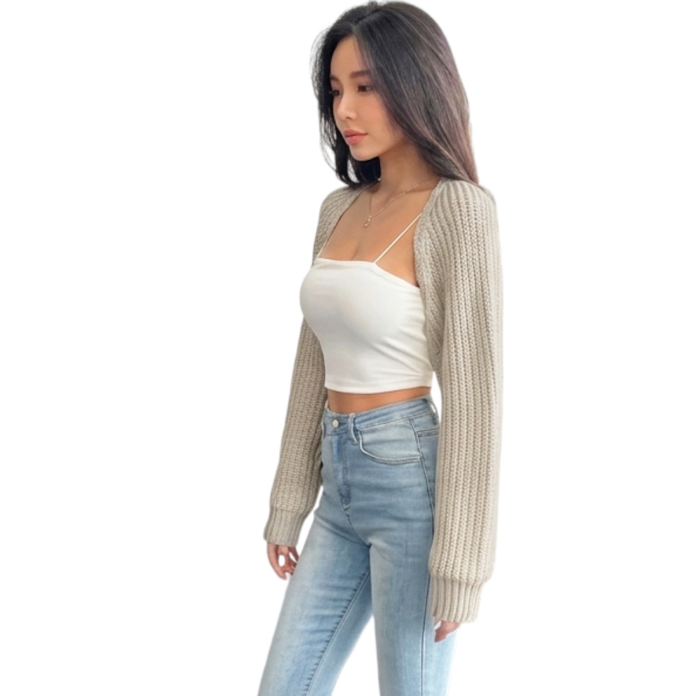 MANGA MUJER COREANA DOM464-18 DRALOM COLOR BEIGE - 3