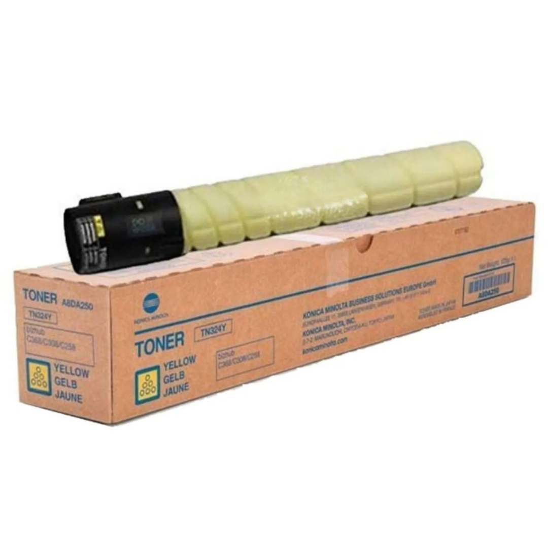 TONER DE IMPRESION KONICA MINOLTA TN-324Y COLOR AMARILLO - 1