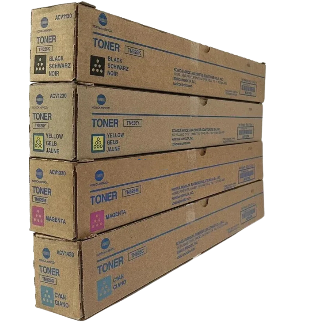 PACK DE TONER DE IMPRESION KONICA MINOLTA TN-626 COLOR NEGRO, CIAN, MAGENTA, AMARILLO - 1