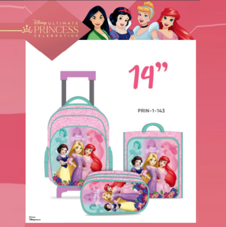 Ripley - SET MALETA CON RUEDAS PRINCESAS 3 EN 1 -PRIN-1-143