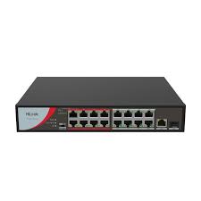 SWITCH DE ESCRITORIO DE 17 P CON 16 PUERTOS POE DE 100 MBPS Y 1 PUERTO RJ45 DE 100 - 1