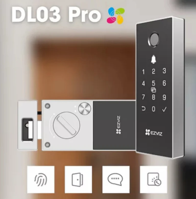 EZVIZ DL03 PRO SMART RIM LOCK CON HUELLA DIGITAL - 2