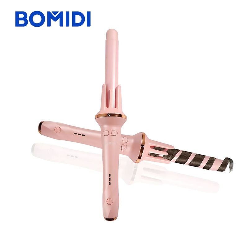 RIZADOR AUTOMÁTICO DE CABELLO BOMIDI HC02 ROSADO - 2