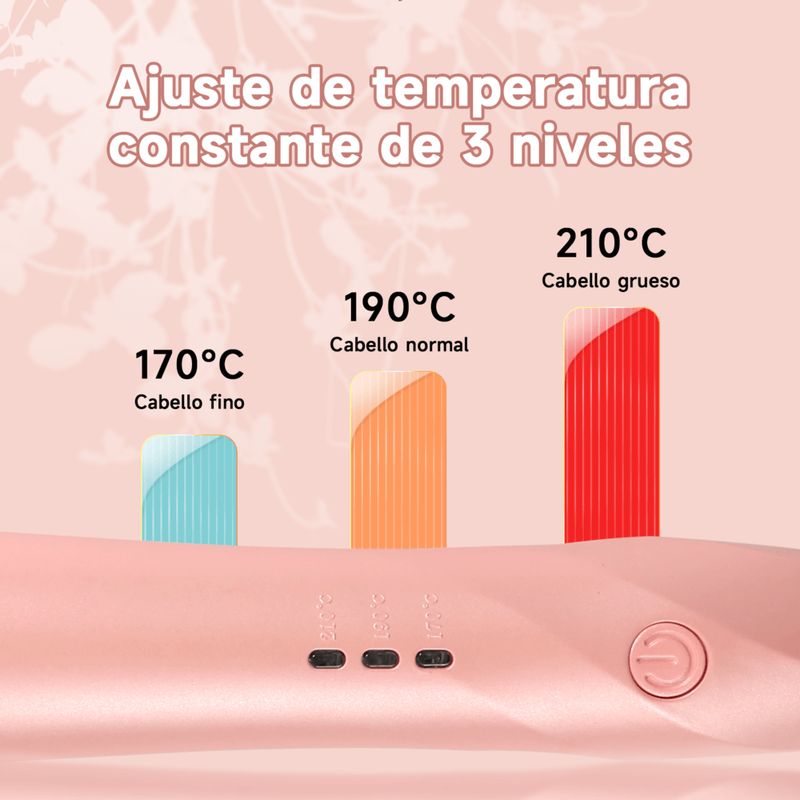 RIZADOR AUTOMÁTICO DE CABELLO BOMIDI HC02 ROSADO - 4