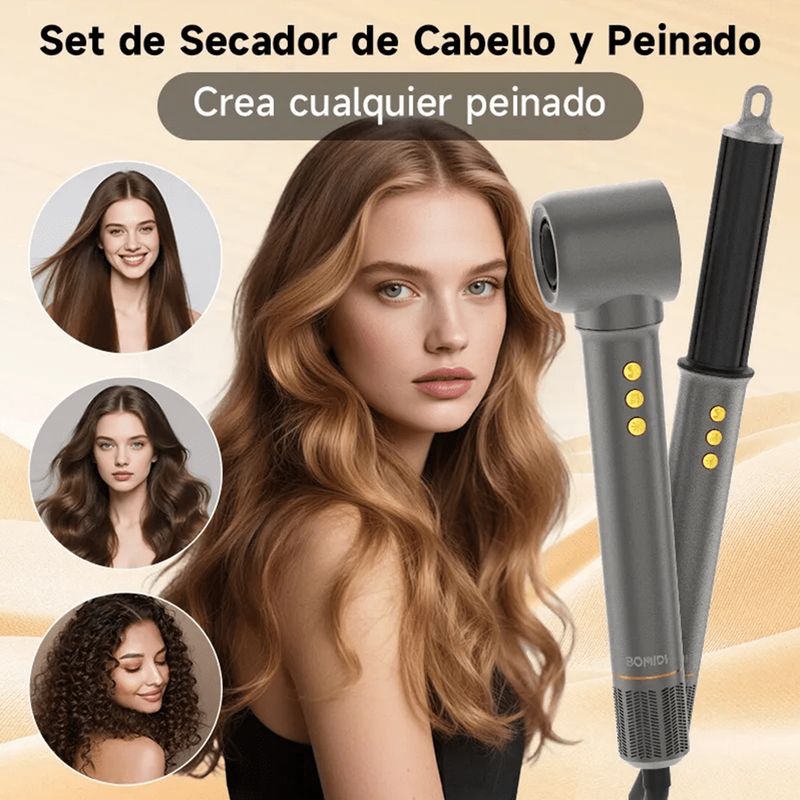 KIT SECADORA DE CABELLO PROFESIONAL 7 EN 1 CON ACCESORIOS – HD07 - 6
