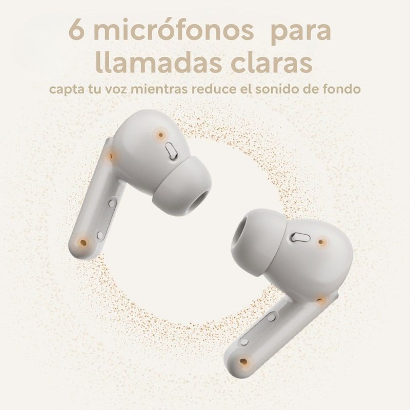 AURICULARES INALÁMBRICOS QCY BUDS ANC CANCELACIÓN DE RUIDO 45DB IPX4 - 6