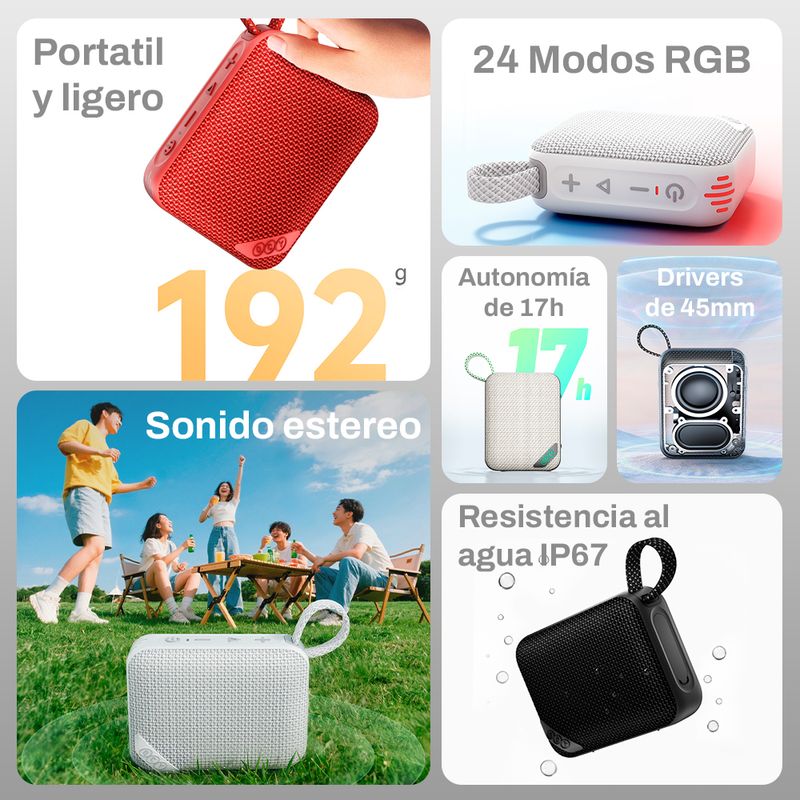 QCY ALTAVOZ SP2 5W BLUETOOTH 5.3 - 2