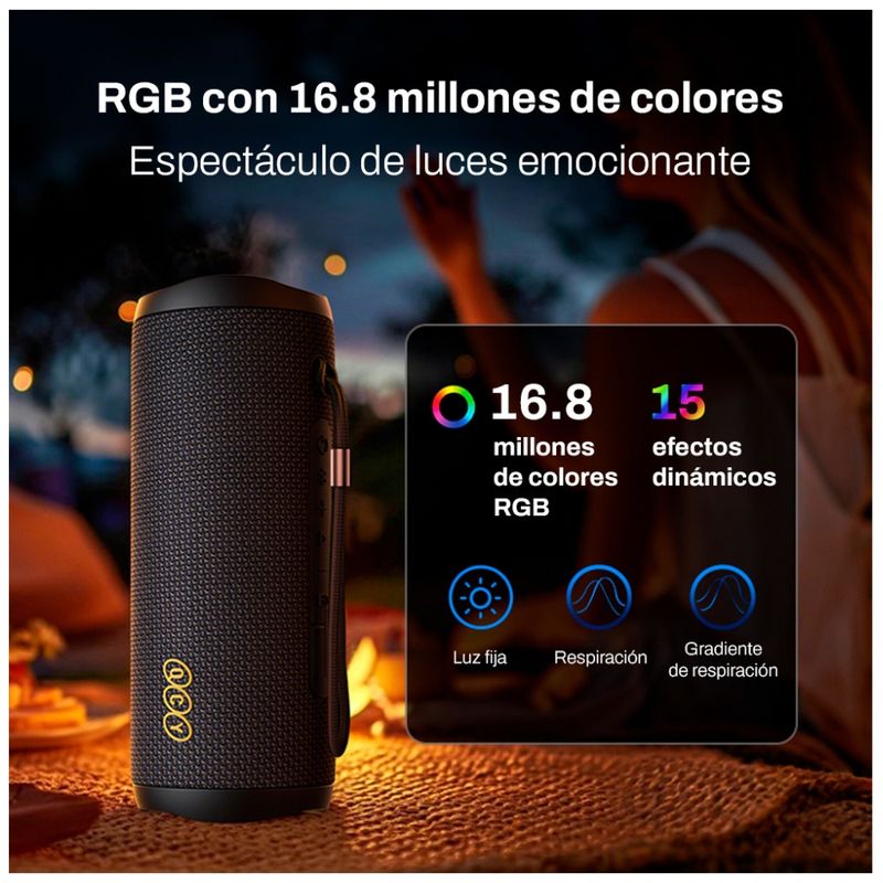 ALTAVOZ QCY SP7 40W BLUETOOTH 5.4 IPX7 - 5